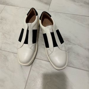 Linea Paolo Leather Platform Sneaker, size 8